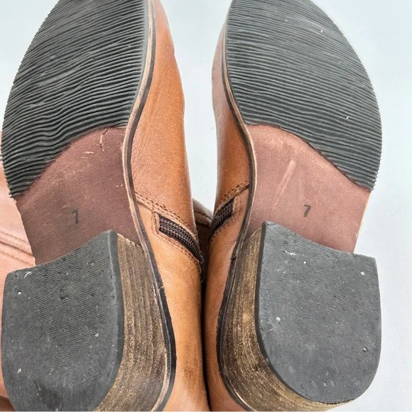 Seychelles Womens 7 Boots Brown Leather Riding Knee High Side Zip Equestrian - Picture 9 of 12